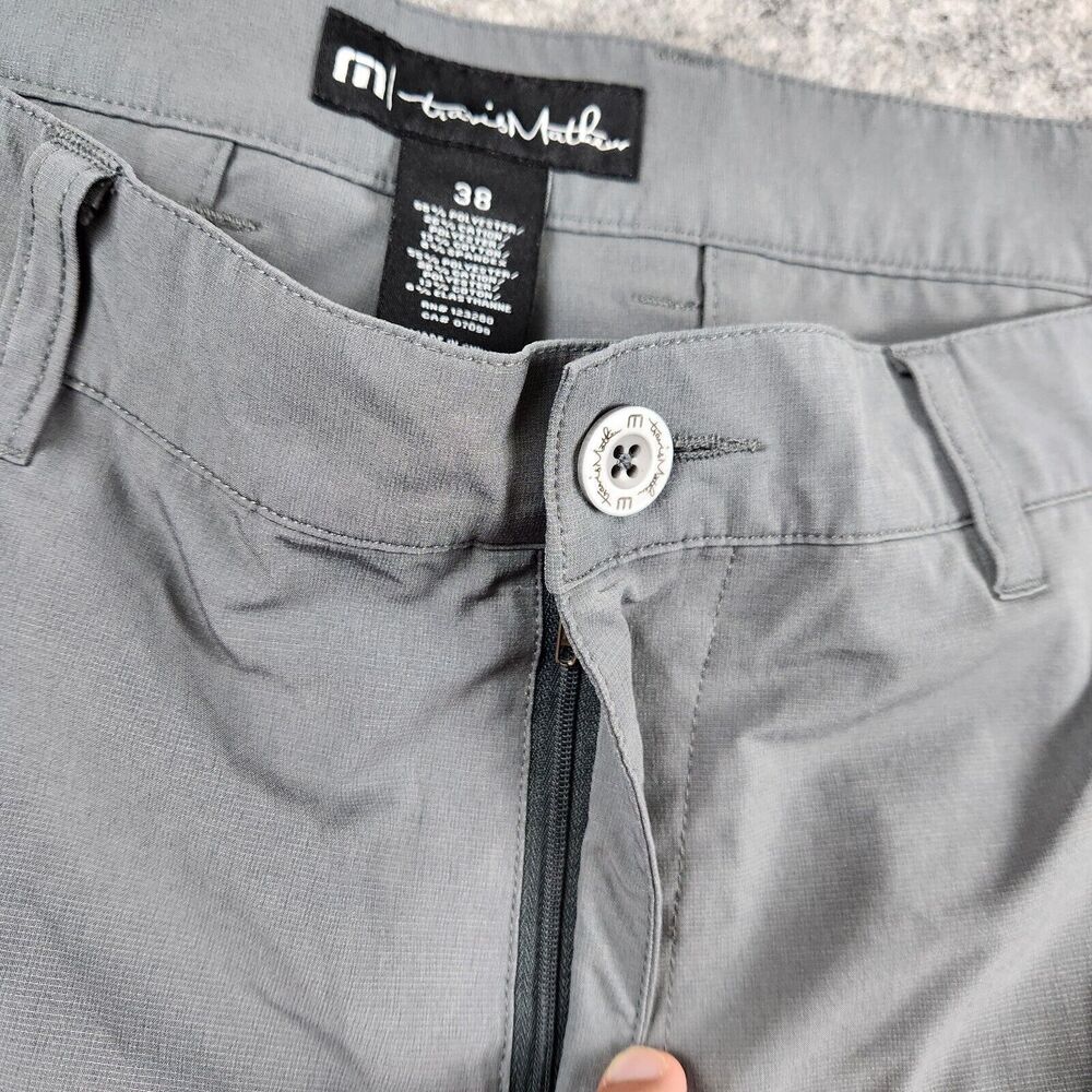 Travis Mathew Shorts Sand Harbor Mens 38 Heather Gray Performance Stretch Golf - Picture 2 of 10